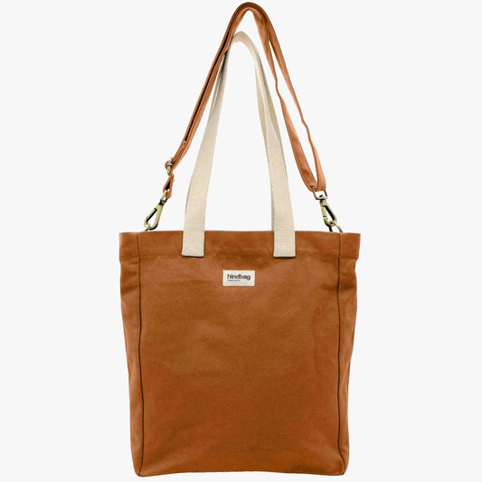 Paul Vertical Tote Bag in Siena - Ethically Manufactured Bag