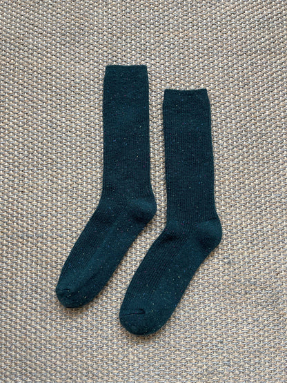 Snow Socks in Forest Green